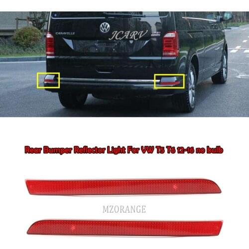 MZORANGE Rear Bumper Reflector Light For VW T5 T6 2012 2013 2014 2015 2016 no bulb Rear Taillights Rear Fog Light Car Assembly