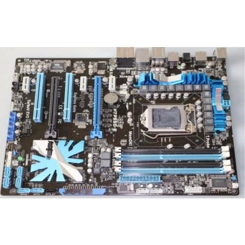 ASUS P7P55D-E motherboard DDR3 LGA 1156 USB2.0 USB3.0 for I5 I7 CPU 16GB P55 Desktop motherborad Free shipping