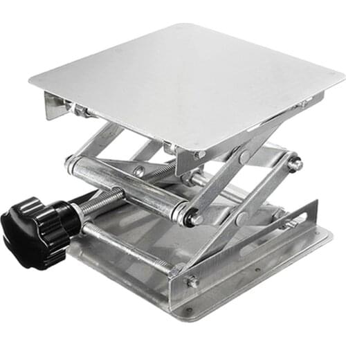 Stainless Steel Lifter Router Plate Table Woodworking Machinery Engraving Laboratory Lifting Stand Platform Manual Lift Platform