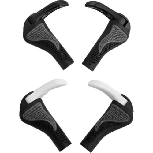 Bike Handlebar Grips Ergonomic Bent Bar, Mountain Bicycle Handle End Grip Bar Cycling Equipment MTB Road Bike Accessories