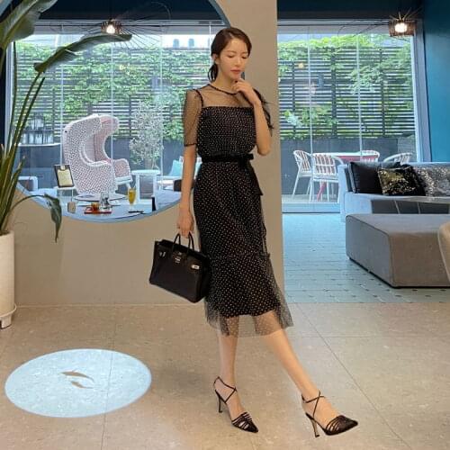 Saudave Summer Polka Dot Dresses