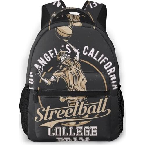 School Bags for Teenagers Boys School Bag Boy Streetball Player Students Book Satchels