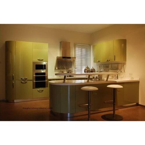 High gloss/lacquer kitchen cabinet mordern(LH-LA057)