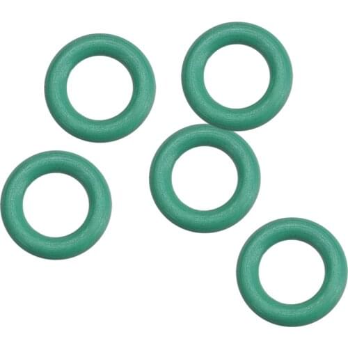 Uxcell 5Pcs Fluorine Rubber O Rings, 7mm OD, 4mm Inner Diameter, 1.5mm Width, Seal Gasket Green Prevent leaks in plumbing