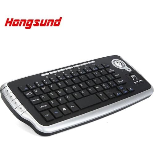 Hongsund Mini Fly Air Mouse 2.4G Wireless 3D Airborne Mouse with Mini Wireless Keyboard have trackball mouse
