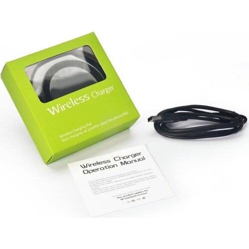 50 PCS High Quality QI Standard Wireless Charger With USB Cable Smart Safe Charger For SAMSUNG GALAXY S6 & S6 Edge