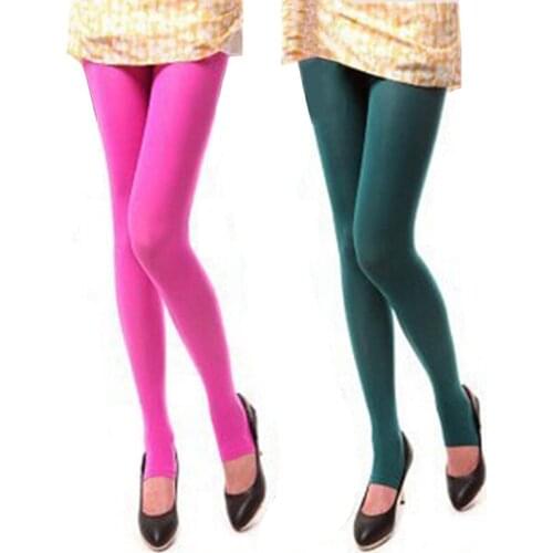 120D Women Candy Color Tights Sexy Thin Calzas Seamless Pantyhose Elastic Collant Femme Thick Medias Slim Pantimedias