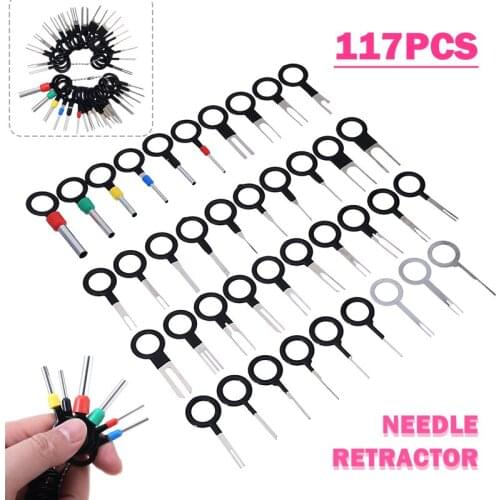 117Pcs Car Terminal Removal Wire Plug Connector Extractor Auto Electronic Devices Plug Puller Release Removal Tools