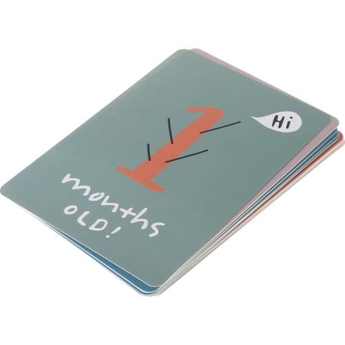 20 Pcs/Set Month Card Baby Photography Photo Cards Monthly Newborn Photos Funny Cartoon Decoration Creative Commemorative Memori