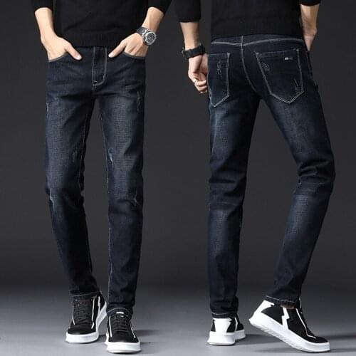 2021 Men Classic Jeans Jean Homme Pantalones Hombre Men Soft Scratch Masculino Fashion Denim Jean Overalls Mens Pants Male