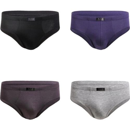 4pcs Sexy Men Briefs Underwear Modal Ropa Interior Hombre Slip Calzoncillos Sous Vetement Size L-5XL