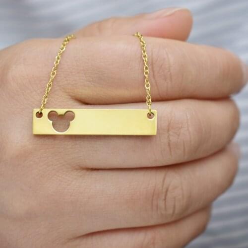 American new, individual character is extremely simple mouse necklace Korea east gate mouse collarbone chain web celebrity