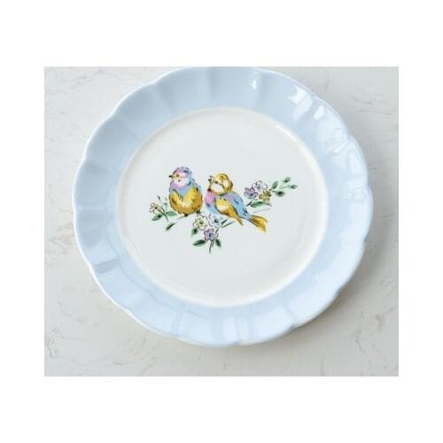 English Bone China Salad Fruit Snack Plate Creative British Ceramics Steak Western Afternoon Tea Tableware