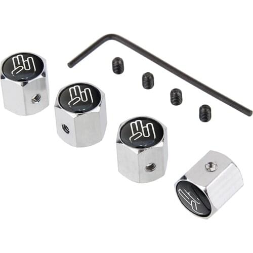 Car Styling Tire Valve Caps for Gesture Logo Wheel Tyre Stem Air Dust Cover for Peugeot 206 Mini Cooper Opel Lexus Mazda BMW KIA