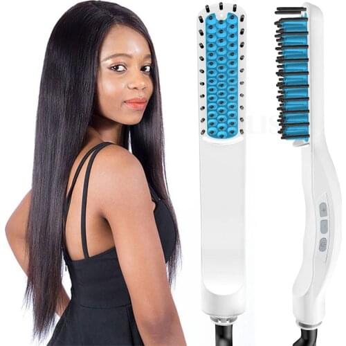 Free Shipping Hair Comb Beard Brush Straightener Beard Straighten Electric Straightening High Quality Quick Hair Styler For Men