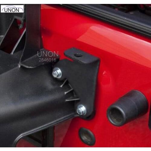 Black Rear Antenna Mount Bracket Base Fit for Jeep Wrangler JK 2 4 Door 2007-2015 Steel Tailgate