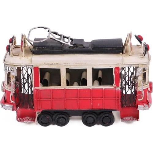 Decorative Metal Taksim Tram Medium - Trinket, Miniature, Gift, Nostalgic, nostalgic-Handmade Hand Painted Quality Durable
