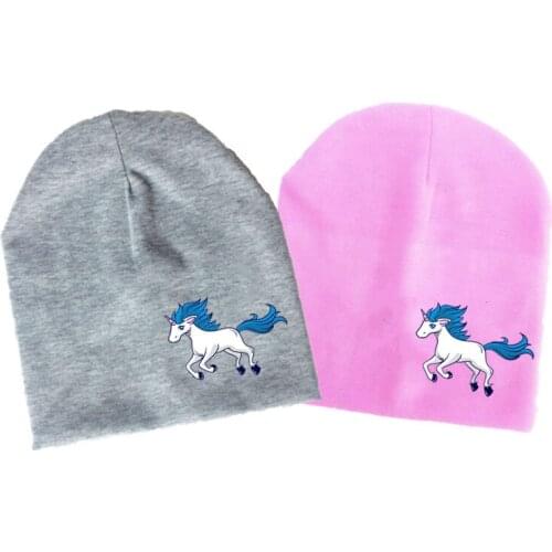 Baby cap unicorn monster party childrens Autumn Baby girl Hat Boy Cap Kids cotton Beanie bonnet Children for boy toddler hat