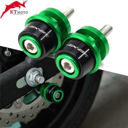 For Kawasaki ZX-6R zx6r zx636 2015-2021 Motorcycle accessories Latest high quality 8MM CNC Swingarm Spool Slider Stand Screws