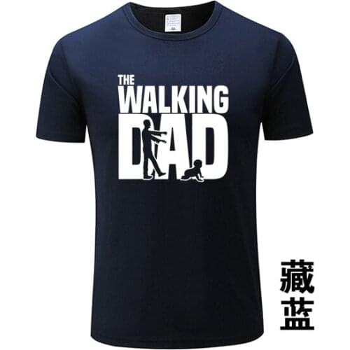 2020 Omnitee The Walking Dad T Shirt Men TShirt Tops Fathers Day T Shirts Short Sleeve MenS Dad Gift Women T-shirt Tee 6-DG-55