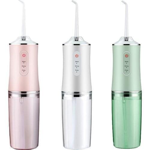 Ipx7 Waterproof Oral Irrigator Teeth Flusher Water Flosser Portable Dental Water Rechargeable Floss Teeth Cleaner Clean Device
