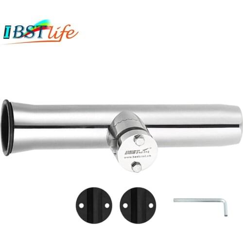 Rail Mount stainless steel 316 fishing rod holder rack pole bracket support with clamp on 19 to 32mm marine boat hardware