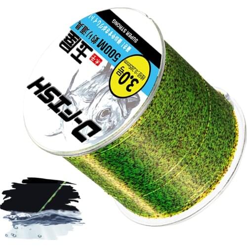 500M 3D Invisible Line Nylon Line Super Strong Speckle Monofilament Spotted Thread Fishing Line Carp Fishing Line Fishing Tackle