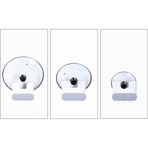 68UE Multifunction Pot Lid Stand Wall Mounted Self Adhesive Universal Pan Cover Storage Rack Drainer with Drawer Hooks Shelf