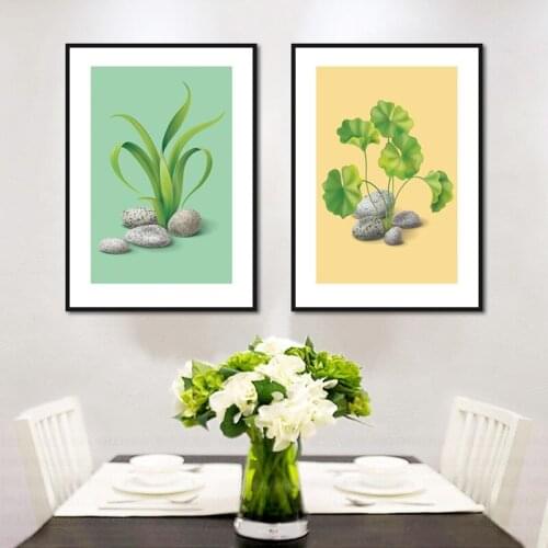 Nordic Style Fashion Simple Canvas Painting Poster Plant Four-leaf Clover Photos And Prints Wall Pictures For Living Room Decor