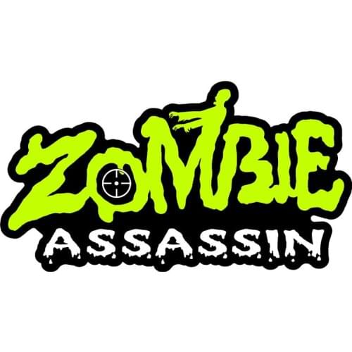 Hot Sell Personality ZOMBIE Assassin Car Stickers Accessories Motorcycle Sunscreen Waterproof PVC 18cm*10cm