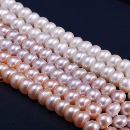 Natural Freshwater Pearl All Round Pearl White / Pink / Purple For Making Necklaces Bracelets And Earrings 9-10mm