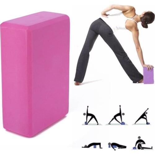 Non-Slip Yoga Block Pilates EVA Brick Foam Stretch Fitness Exercise Gym Fitness Sport Tool Health Training Equipment