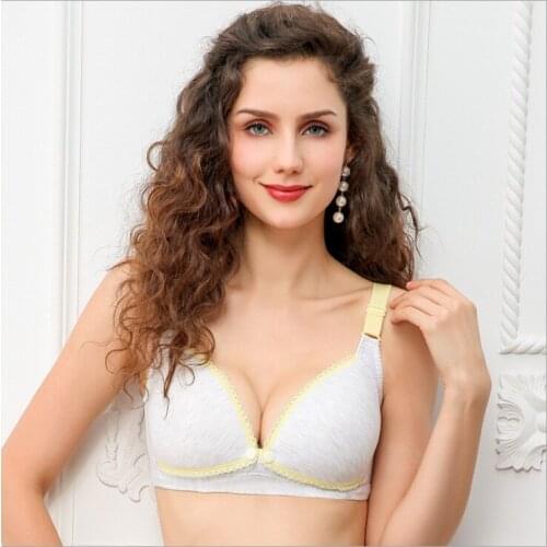 No trace new anti-sagging pregnant women underwear stereotypes feeding no rims before opening buckle nursing bra