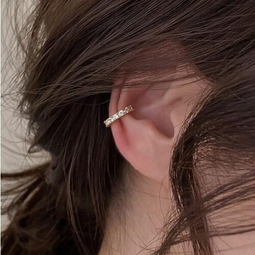 Simple Small C Clip Earrings For Women Elegant Mini Non Piercing Gold Ear Clips Ladies Casual Daily Charms Jewelry