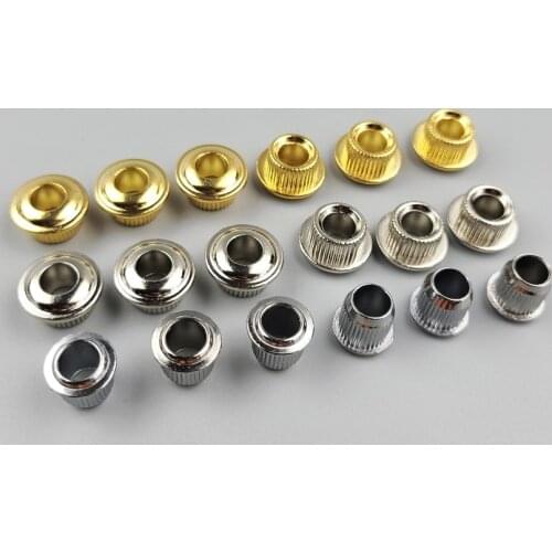 【Made in Korea】1 Set ( 6 Pieces ) Metal Vintage Guitar Machine Heads Tuners Nuts/ Bushings/Ferrules