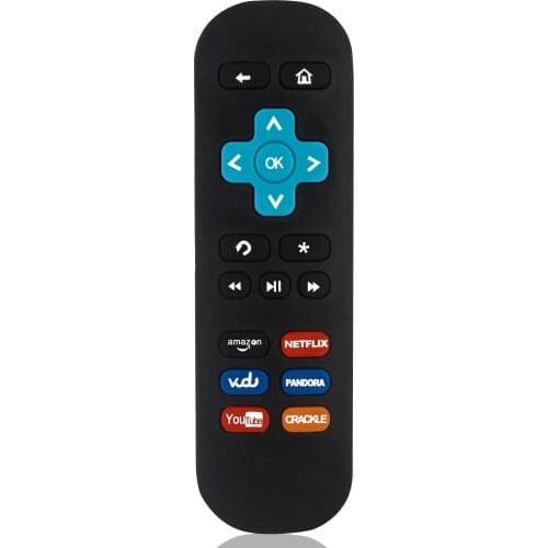 Replacement IR Remote Control for 1 2 3 4 LT HD XD XS Streaming Player with Netflix Vudu YouTube Pandora Crackle Keys