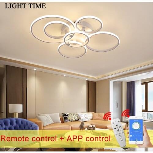 APP Dimmable Modern Led Chandelier For Living room Dinning room Bedroom Home Lighting Chandelier Lamp Lustre Fixtures AC110 220V
