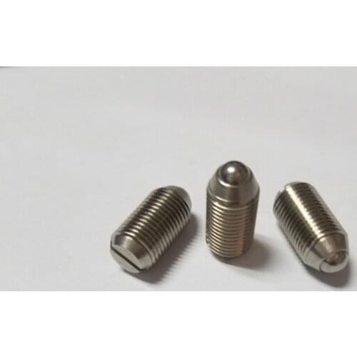 High precision M3 M4 M5 M6 M8 M10 M12 M16 thread slott headless set screws bolts ball end screw stop buffer bolt WHITE