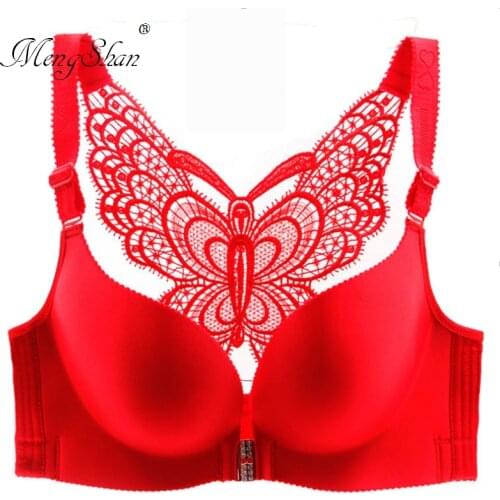 Womens Bras Ladies Big Size 3/4 Cup Buckles Back 200 pounds of fat MM Enlarging code Steel ring without steel ring CDE cup 120E