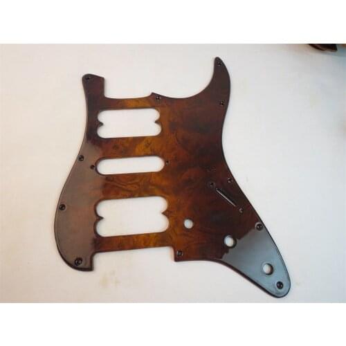 1PCS solid birds eye wood wood GUITAR HSH Pickguard