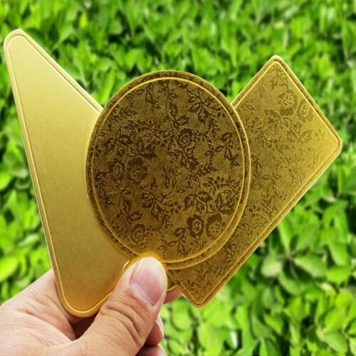 100/Set of Round Square Rectangle Mousse Cake Plate Gold Cupcake Dessert Showcase Wedding Birthday Cake Pastry Decoration Kit