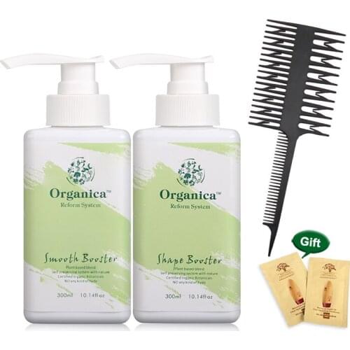 100% Organica Botanicals Health without Formaldehyde 300ml Shape+Smooth Booster Hair Treatment Straighten and Smooth Cruly Hair