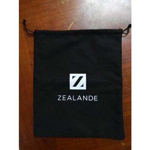 100pcs High quality cotton drawstring bag custom 15*20cm cotton fabric jewelry bag with logo printing