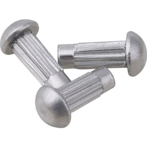 100pcs M2 M2.5 M3 Aluminum sign rivet GB827 knurled nameplate Solid semicircular head rivet