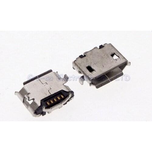 50pcs Micro 5P USB Jack USB charging port tail plug For zte oppo bbk etc