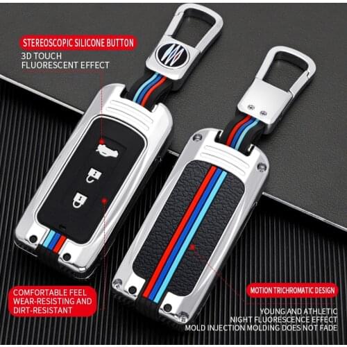 Zinc Alloy Car Remote Key Full Cover Case for Mitsubishi Outlander Lancer Eclipse EX ASX Cross Colt Grandis Pajero Holder