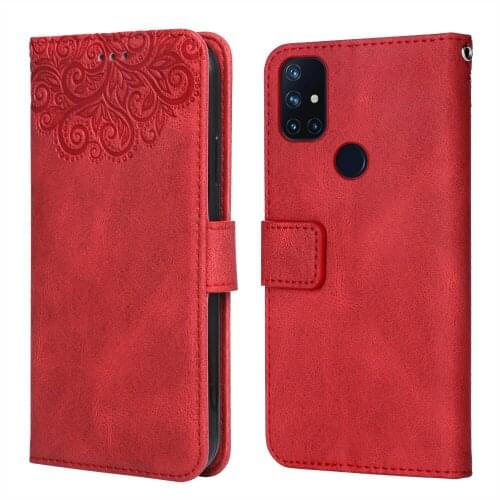 Flower Case Luxury Leather Case for OnePlus Nord N10 Flower Wallet Flip Phone Case for OnePlus Nord N 10 Case Card Slot Funda