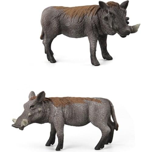 Simulation Animal Toys Wild Life Wild Boar Toy Figurine PVC Figure Animal Collector Toy Model Decor Kids Gift Figurine Dolls