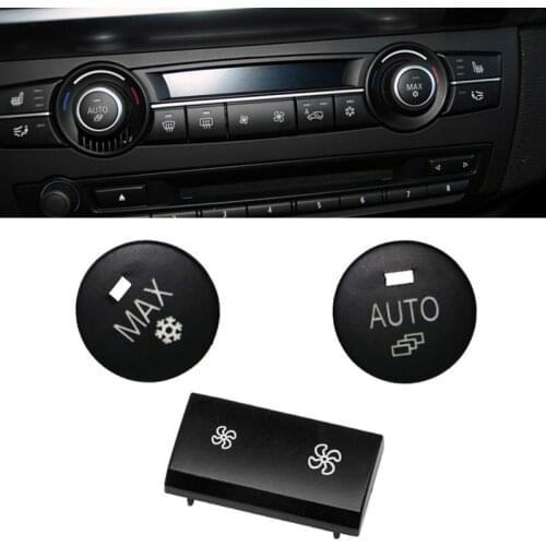 Air Conditioner Control Switch Button Cover for BMW X5 X6 E70 E71 07-14 Car Interior Accessories Heater Climate Panel Fan Button