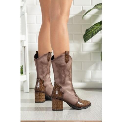 Western Cowboy Boots for Women Pointed Toe Womens Shoes Winter Fashion Western Synthetic Leather Ковбойские сапог 2020